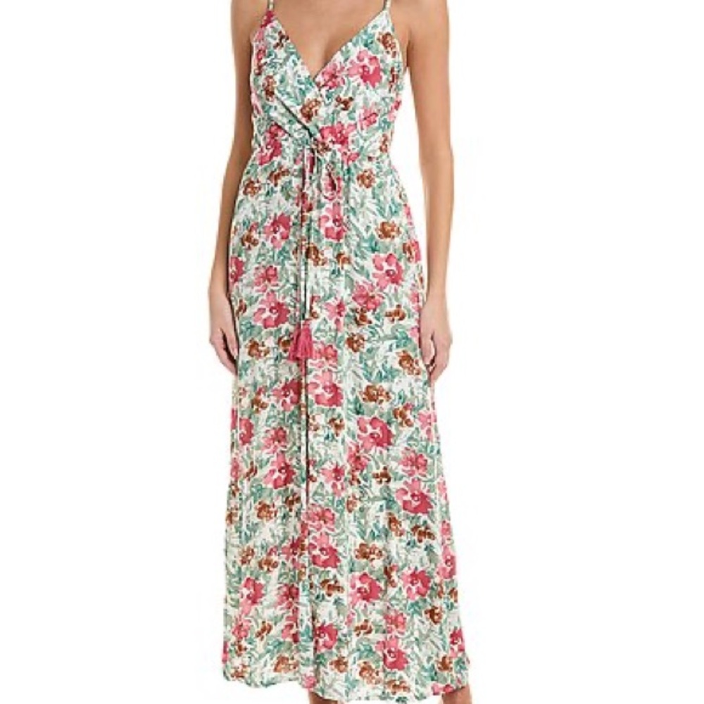 ANNA KAY Mathis Silk-Blend Maxi Floral Dress
